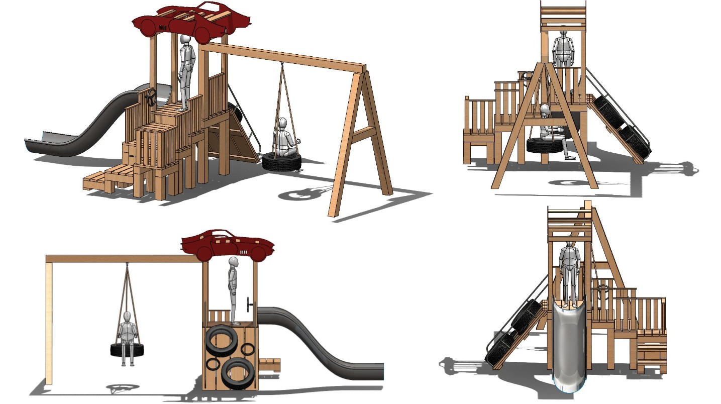 Playground deck SOLIDWORKS model